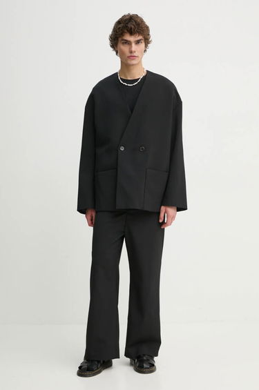 Jakna Nanushka Nanushka CEDRIC Wool Blend Blazer Crna | NM24FWJK24499, 1