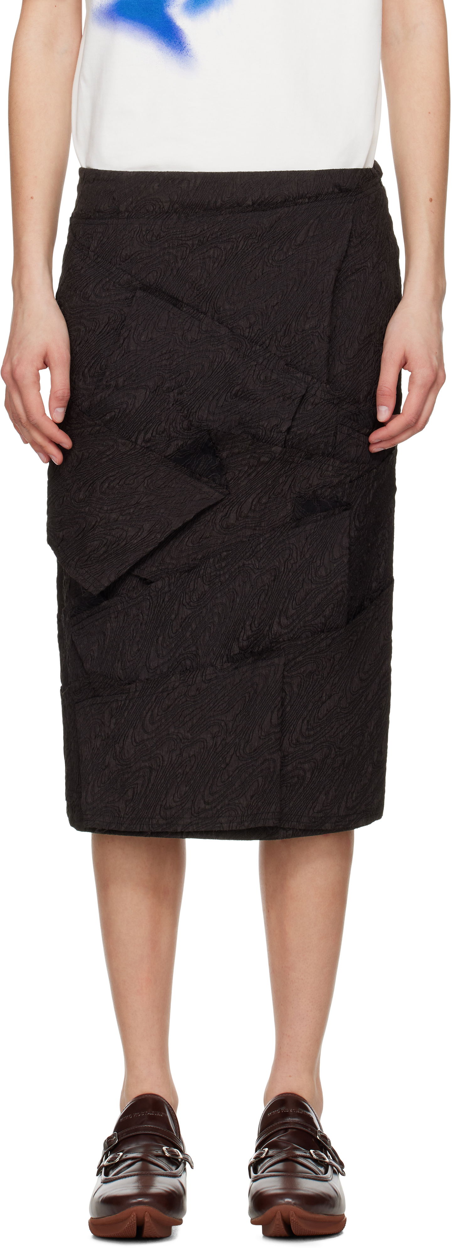 Suknja ADER ERROR ADER error Raw Edge Midi Skirt Crna | BO01SSSK0203BK, 0