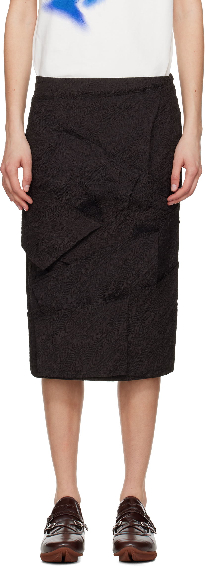 Suknja ADER ERROR ADER error Raw Edge Midi Skirt Crna | BO01SSSK0203BK