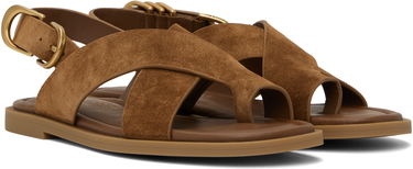Dodaci rag & bone rag & bone Gia Suede Crossover Sandals Smeđa | WFF25SF1004SU04, 3