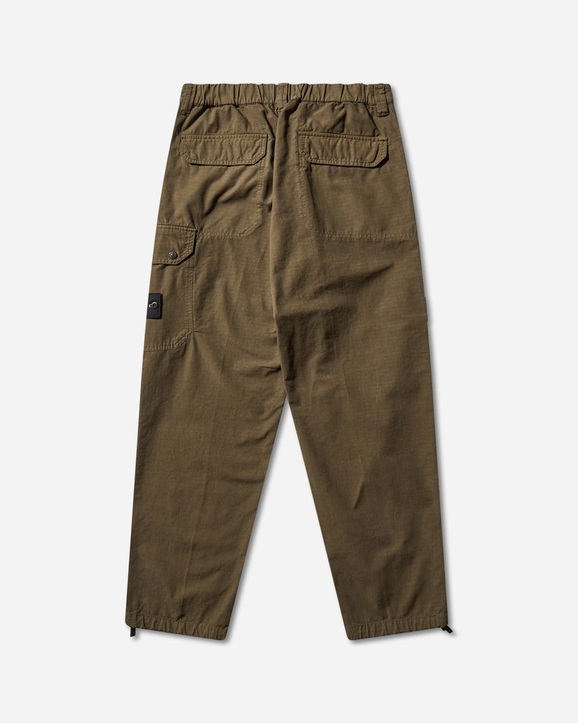 Cargo hlače Stone Island Organic Cotton Ripstop Cargo Pants Zelena | K2S15-3100011-S0211 V0054