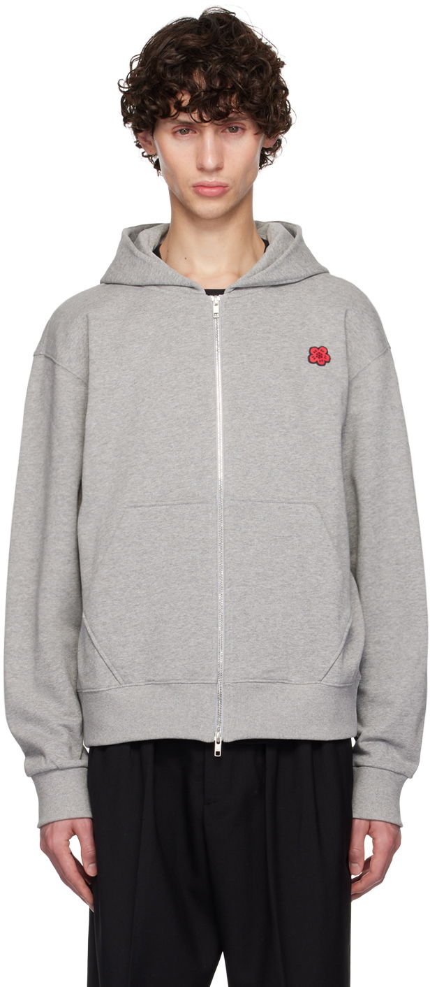 Dukserice KENZO Gray Paris 'Boke Flower' Hoodie Siva | FE65SW2254MF