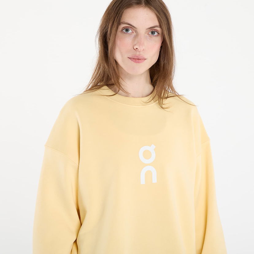 Dukserice On Running Club Crew Sweatshirt M Žuta | 1WE10473537