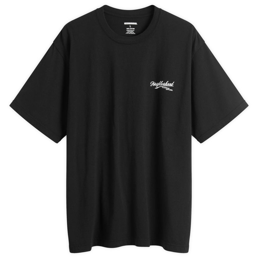 Majica kratkih rukava Neighborhood SS-8 Cards Technical Apparel T-Shirt Crna | 252PCNH-ST08-BLK