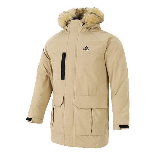 Parka adidas Originals Hooded Down Parka Jacket Bež | H20766