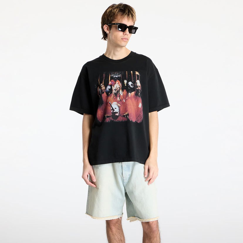 Majica kratkih rukava Pleasures PLEASURES x Slipknot Self Titled Heavyweight T-Shirt Crna | P25SK006 BLACK