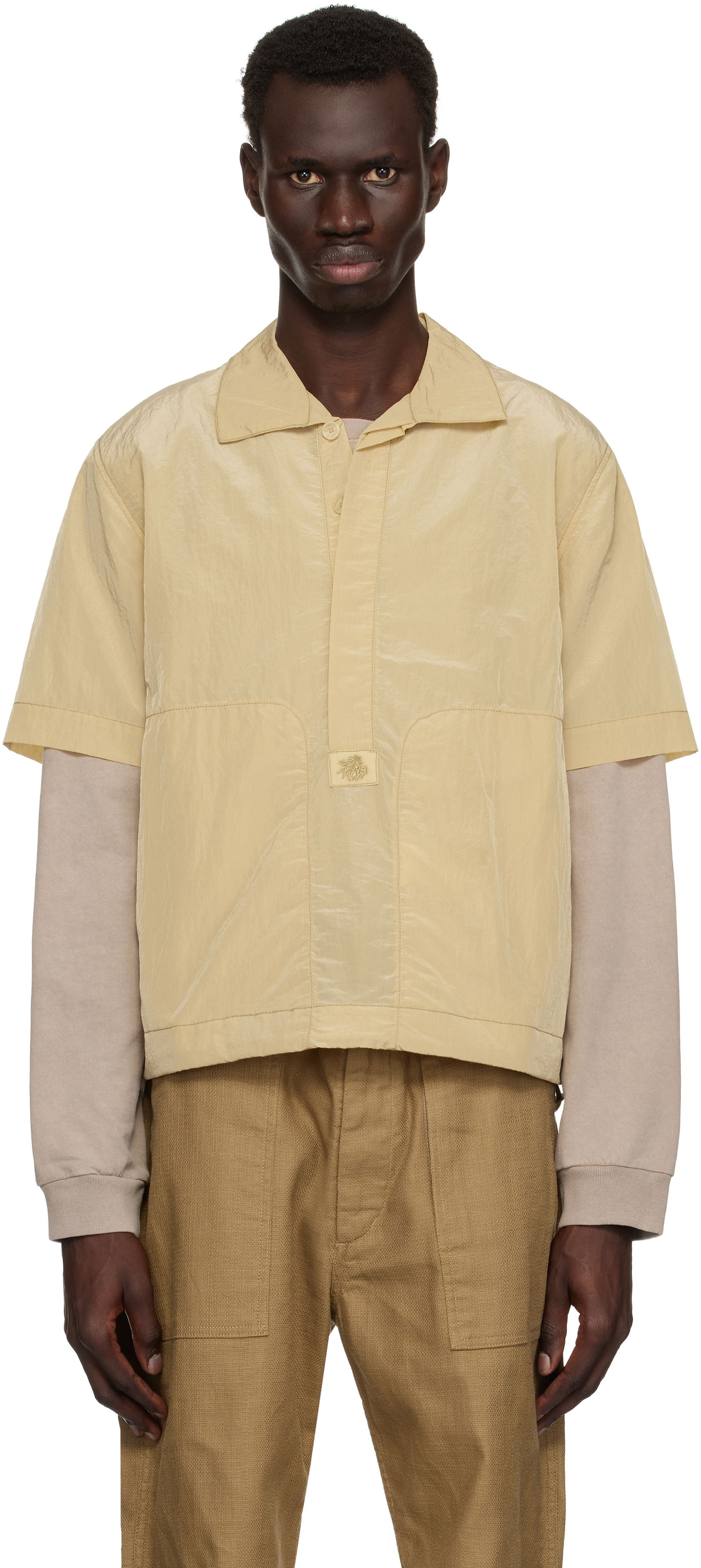 Polo majica Ranra RANRA Foreger Shiny Nylon Polo Bež | AMSS25PO02551, 0