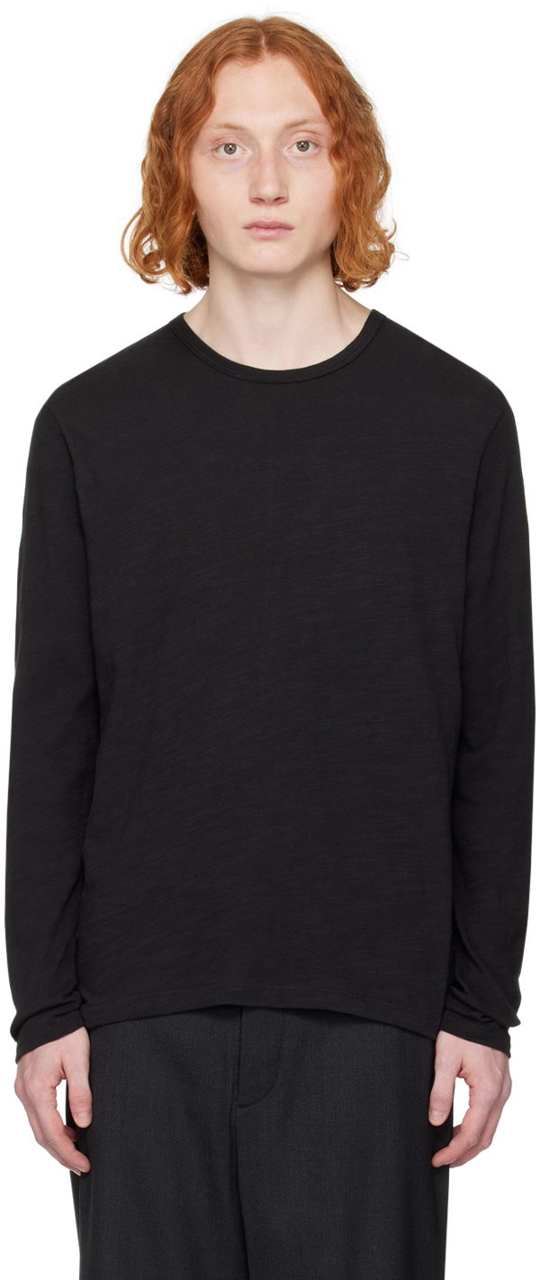 Majica kratkih rukava rag & bone Rag & Bone Classic Flame Long Sleeve T-Shirt Crna | MBC20PT176JT75