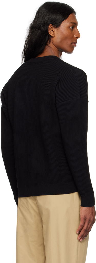 Džemper MAISON KITSUNÉ Handwriting Comfort Ribbed Cardigan by Maison Kitsuné Crna | OM00505KT1126, 2