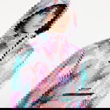 Jakna Horsefeathers Fiora Swirl Print Hooded Anorak Jacket Višebojno | OW230A, 1