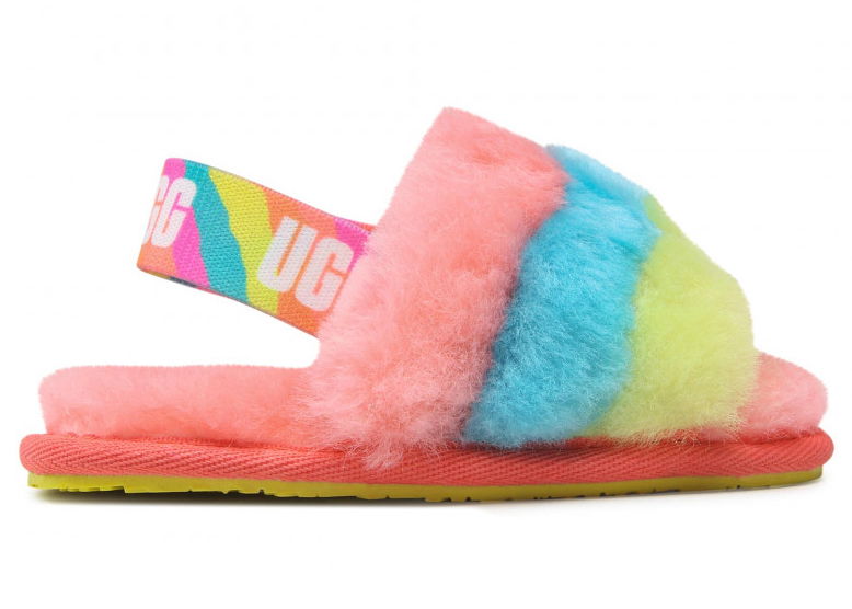 Tenisice i cipele UGG Fluff Yeah Slide Peach Bliss Multi Višebojno | 1124931T-PBMT, 0