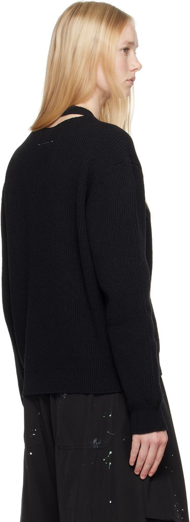 Džemper Maison Margiela MM6 Maison Margiela Numeric Knit Sweater Crna | SH2HL0022 M13124, 2