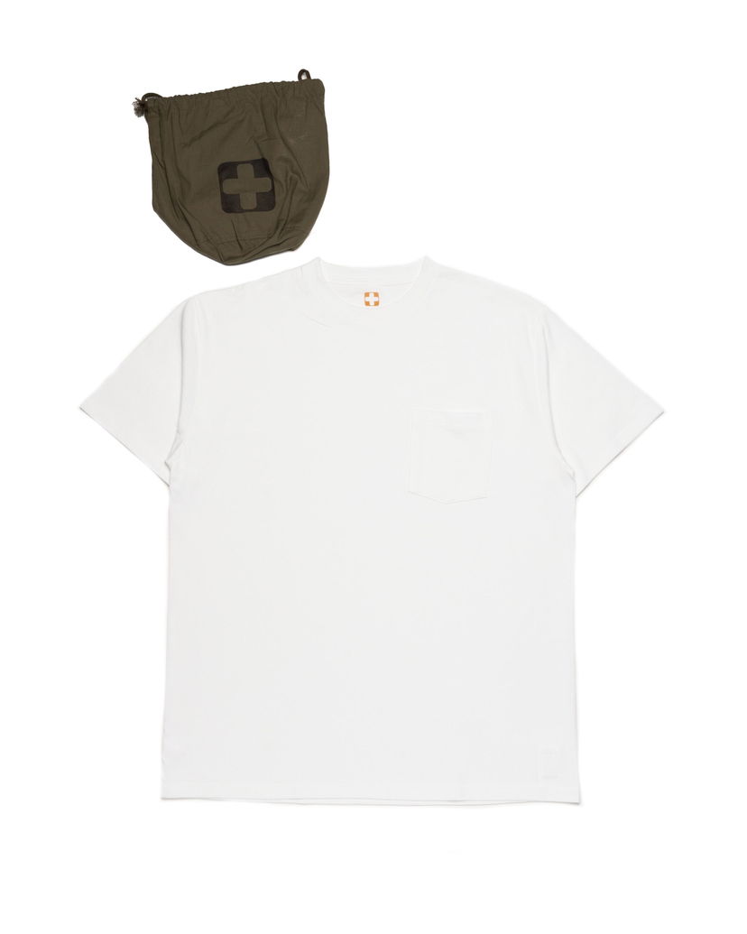 Majica kratkih rukava BEAMS Beams+ Pocket T-Shirt 2 Pack Bijela | 38040039156-01