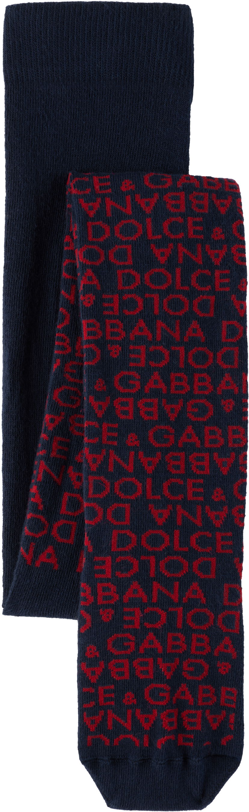 Čarape Dolce & Gabbana Dolce&Gabbana Jacquard Knit Tights Tamnoplava | LBKAE9 JBCDO