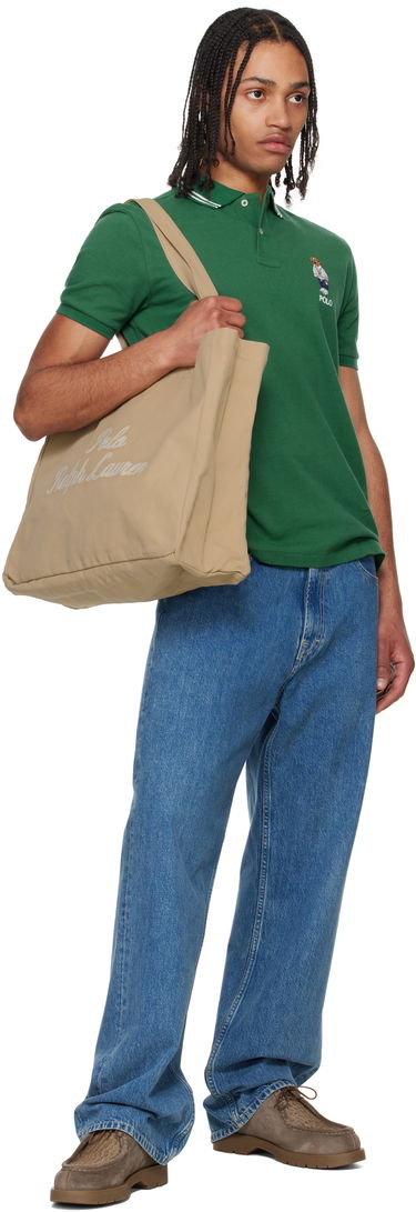 Tote bag Polo by Ralph Lauren Ralph Lauren Embroidered Canvas Tote Bag Bež | 405962436002, 3