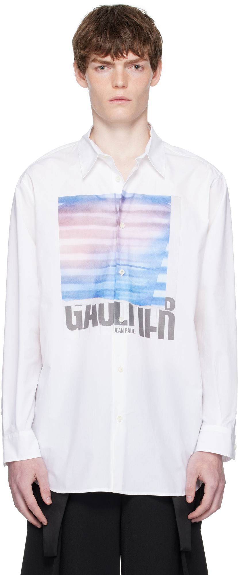 Košulja Jean Paul Gaultier Jean Paul Gaultier Oversized Air Shirt Bijela | 25/03-U-ST030-W013P-015634