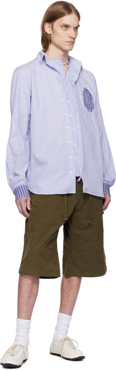 Košulja Ottolinger Ottolinger Oversized Striped Shirt Plava | 111-400311-02, 3