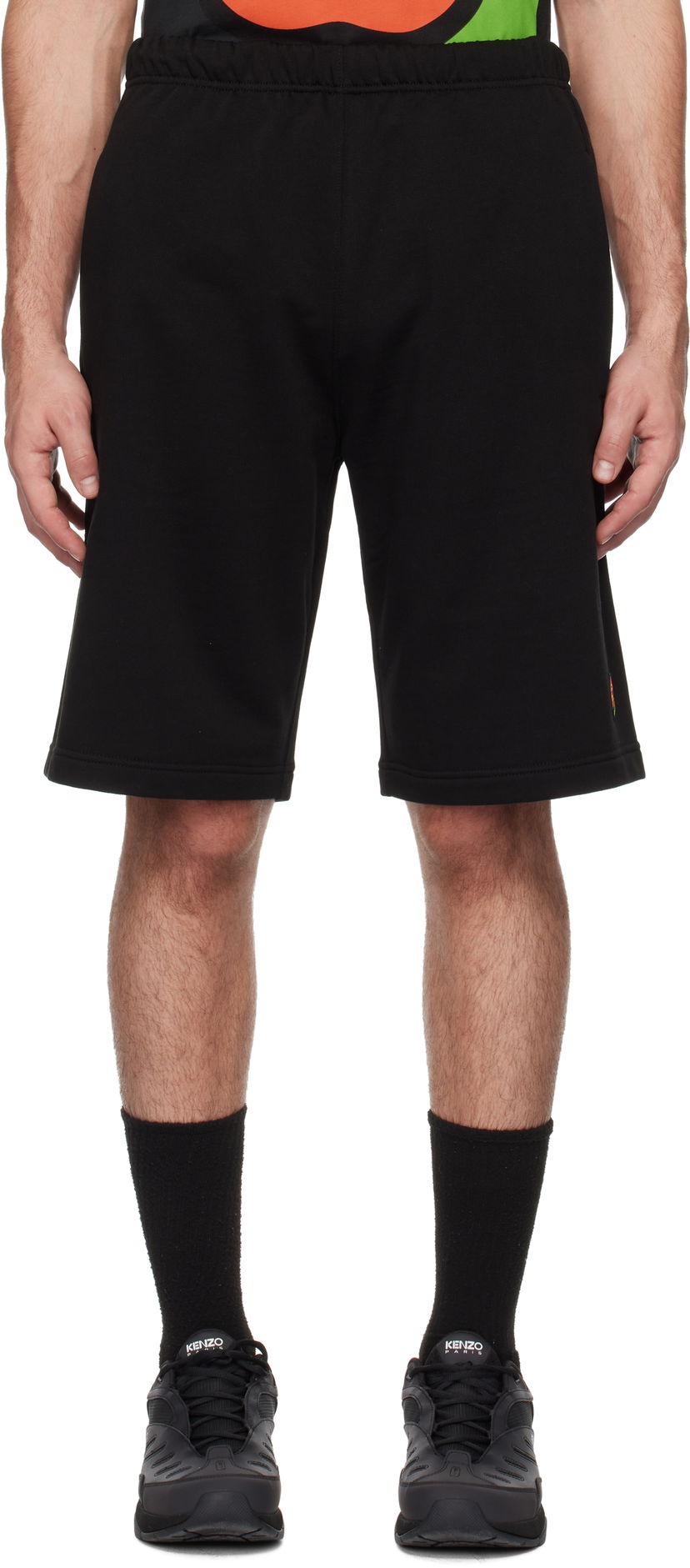 Kratke hlače KENZO Embroidered Pop Shorts Crna | FF55PA8374MF
