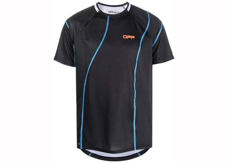 Majica kratkih rukava Off-White Active Logo Mesh T-Shirt Black Crna | OMVA022121FAB0011020