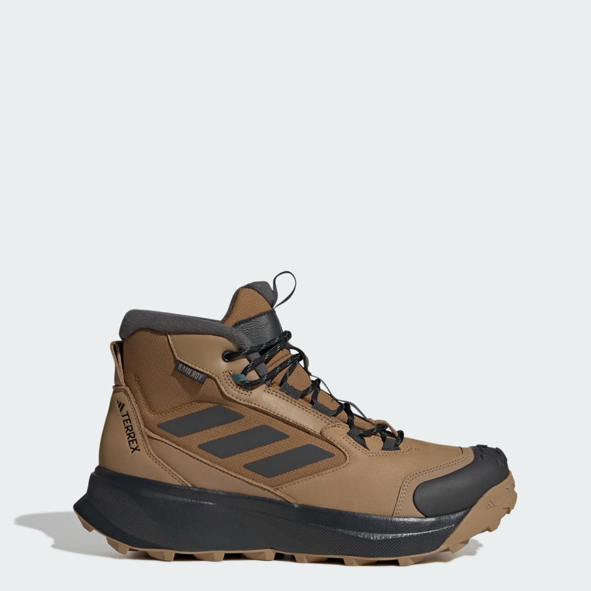 Tenisice i cipele adidas Performance Terrex Winter Leather Mid Cut Hiking Boots Smeđa | JR5297