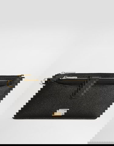 Novčanik Dolce & Gabbana Dauphine Calfskin Card Holder With Wristlet Crna | BI3335A100180999, 0