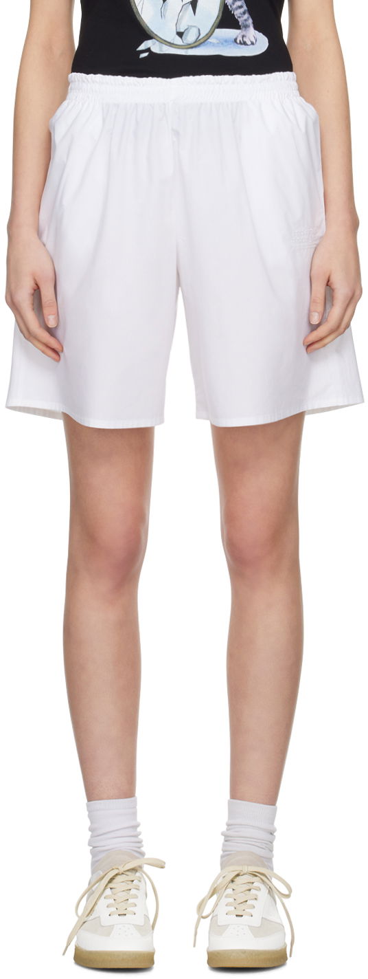 Kratke hlače Maison Margiela MM6 Embroidered Shorts Bijela | S52MU0118 S47294