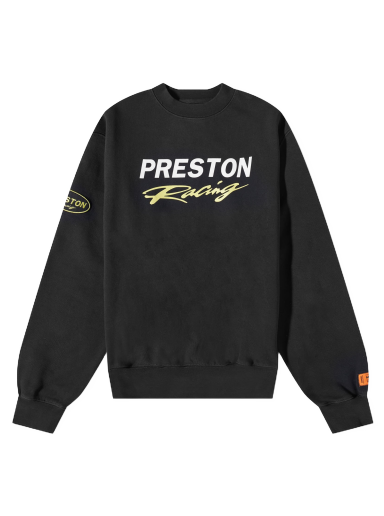Dukserice HERON PRESTON Racing Crew Neck Sweat Crna | HMBA020S23JER0061001