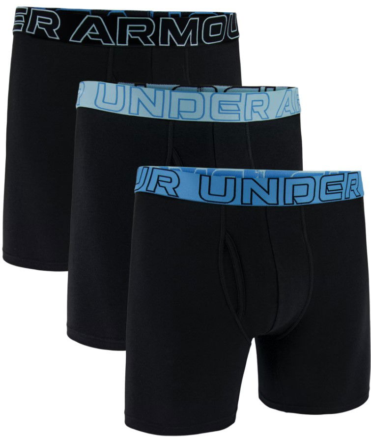 Bokserice Under Armour Performance Cotton 6" Boxer Briefs - 3 Pack Crna | 1383889-003