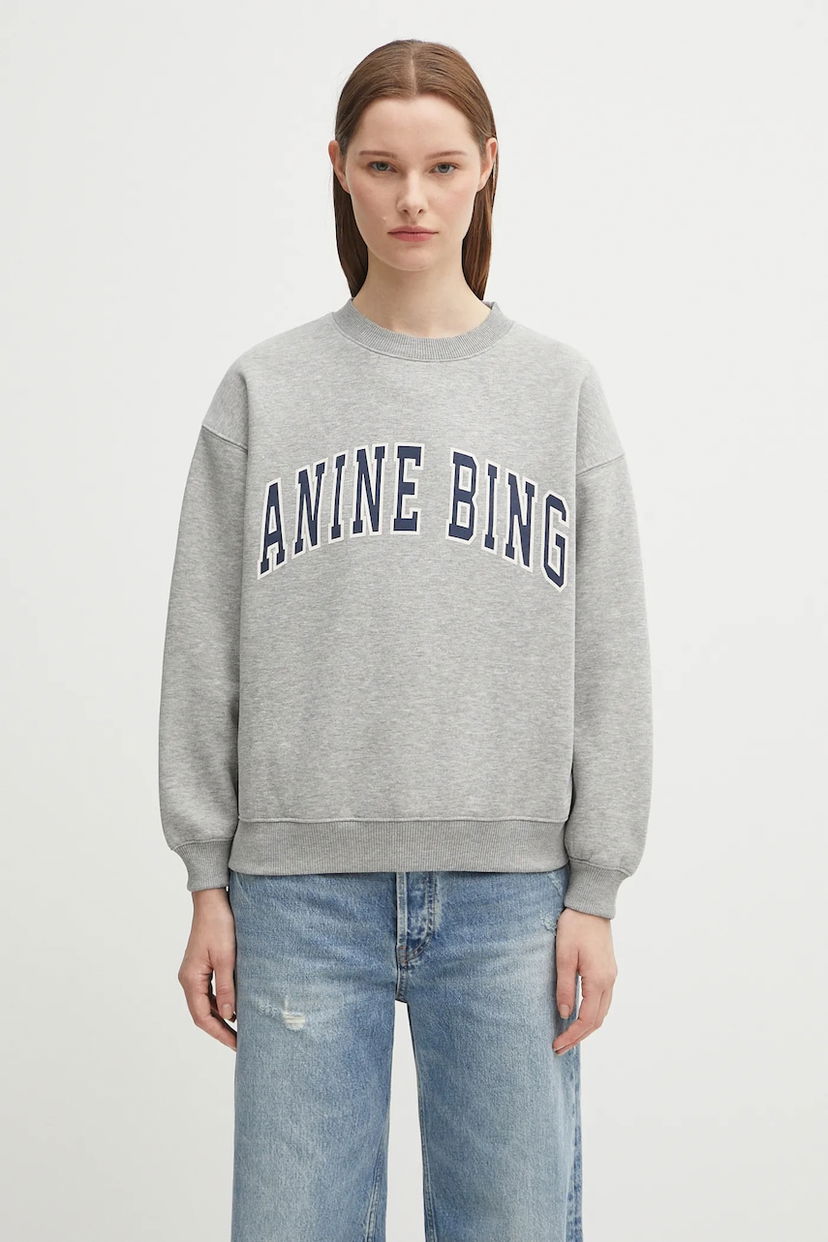 Dukserice Anine Bing Anine Bing Spencer Graphic Sweatshirt Siva | A.08.11531