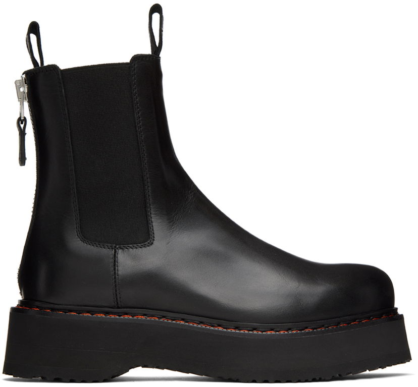 Odjeća R13 R13 Single Stack Chelsea Boots Crna | R13S0240-001