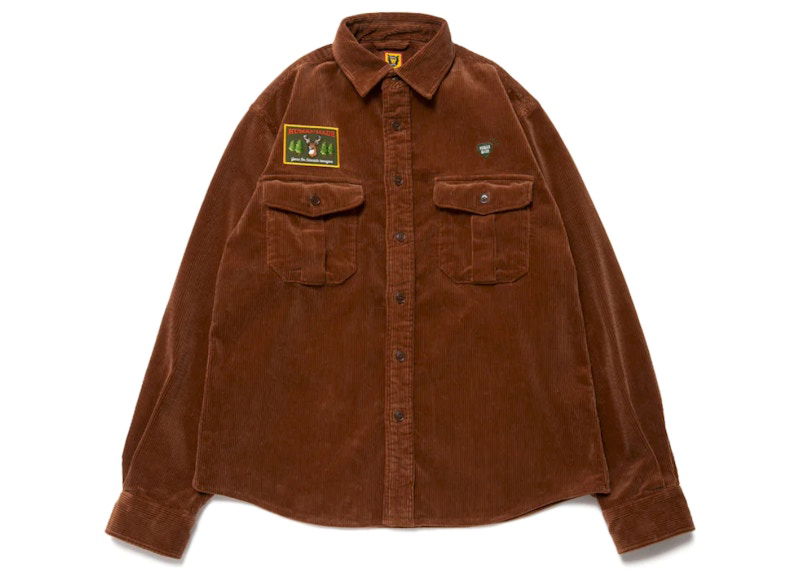Košulja Human Made Workshirt Corduroy Smeđa | HM24SH006