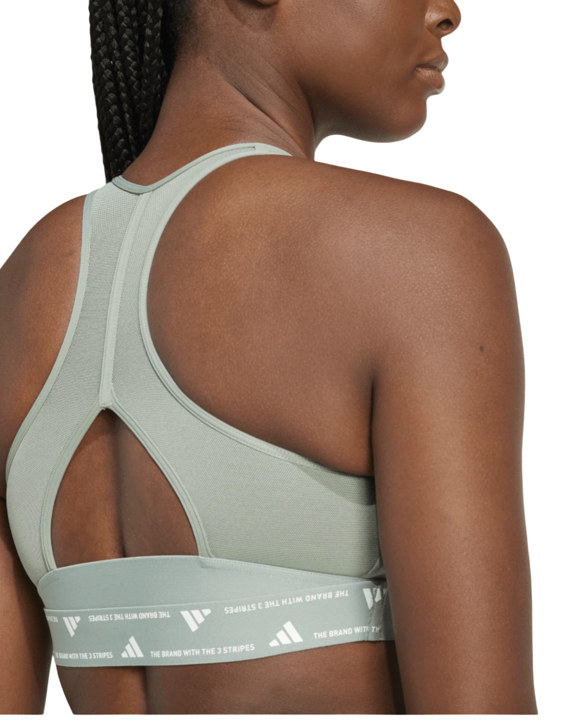 Grudnjak adidas Originals Powerreact Sports Bra Zelena | jj0878, 1