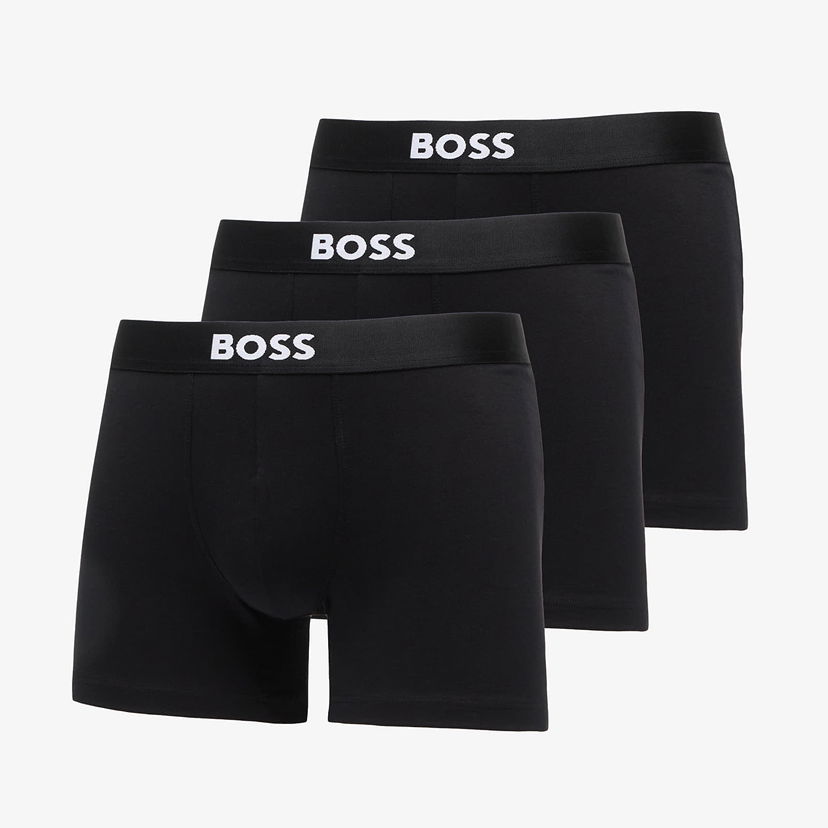 Bokserice BOSS Three-Pack Stretch Cotton Boxer Briefs Boss One Crna | 50544272-001