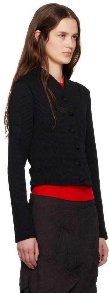 Džemper ADER ERROR ADER error Cropped Cable Knit Cardigan Crna | BO01SSKT0702BK, 4