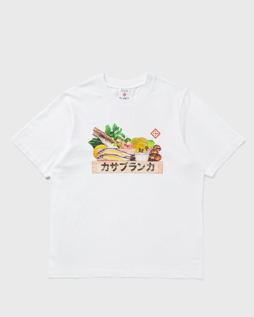 Majica kratkih rukava Casablanca Casablanca Ingredients Graphic Print T-Shirt Bijela | M-AW25-JTS-001-03