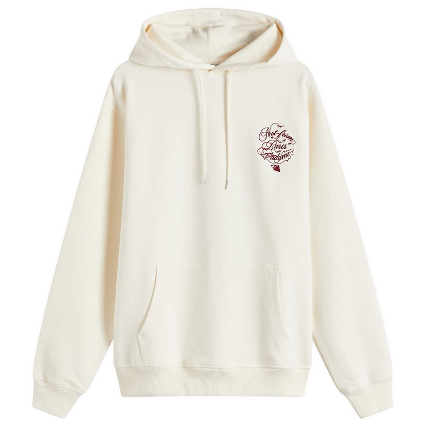 Dukserice Drôle de Monsieur Caligraphy Print Relaxed-Fit Hoodie Bijela | F-HO175-CO127-CM