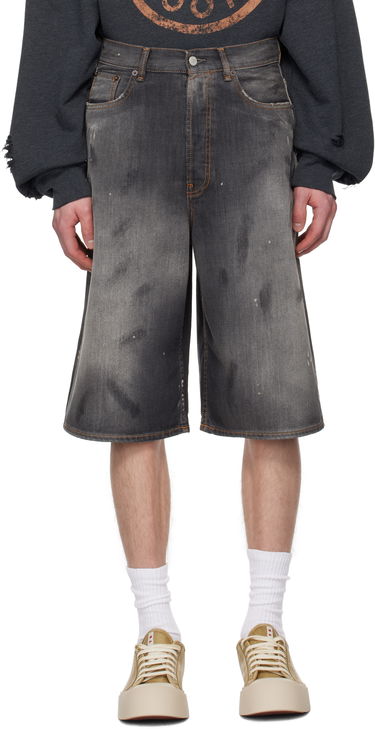 Kratke hlače Acne Studios Acne Studios Loose Fit Denim Shorts Siva | BE0173-, 0