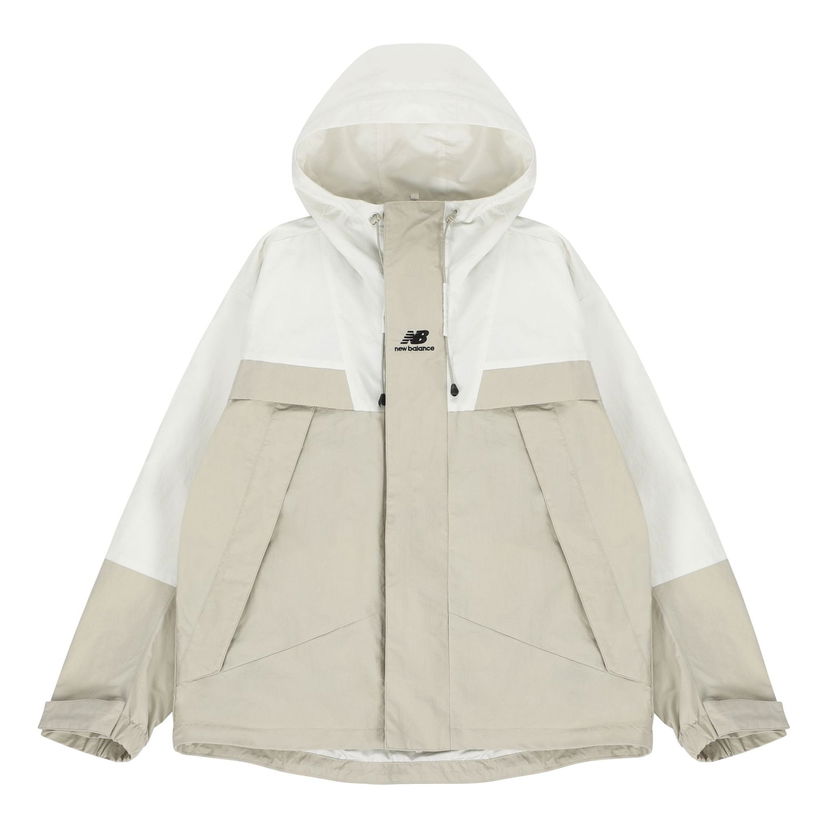 Vjetrovka New Balance Colorblock Hooded Jacket Bež | 5AC14103-BEI