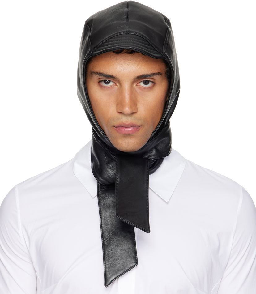 Šešir Jean Paul Gaultier Jean Paul Gaultier Leather Hood Crna | 25/03-U-AC024-L030-00