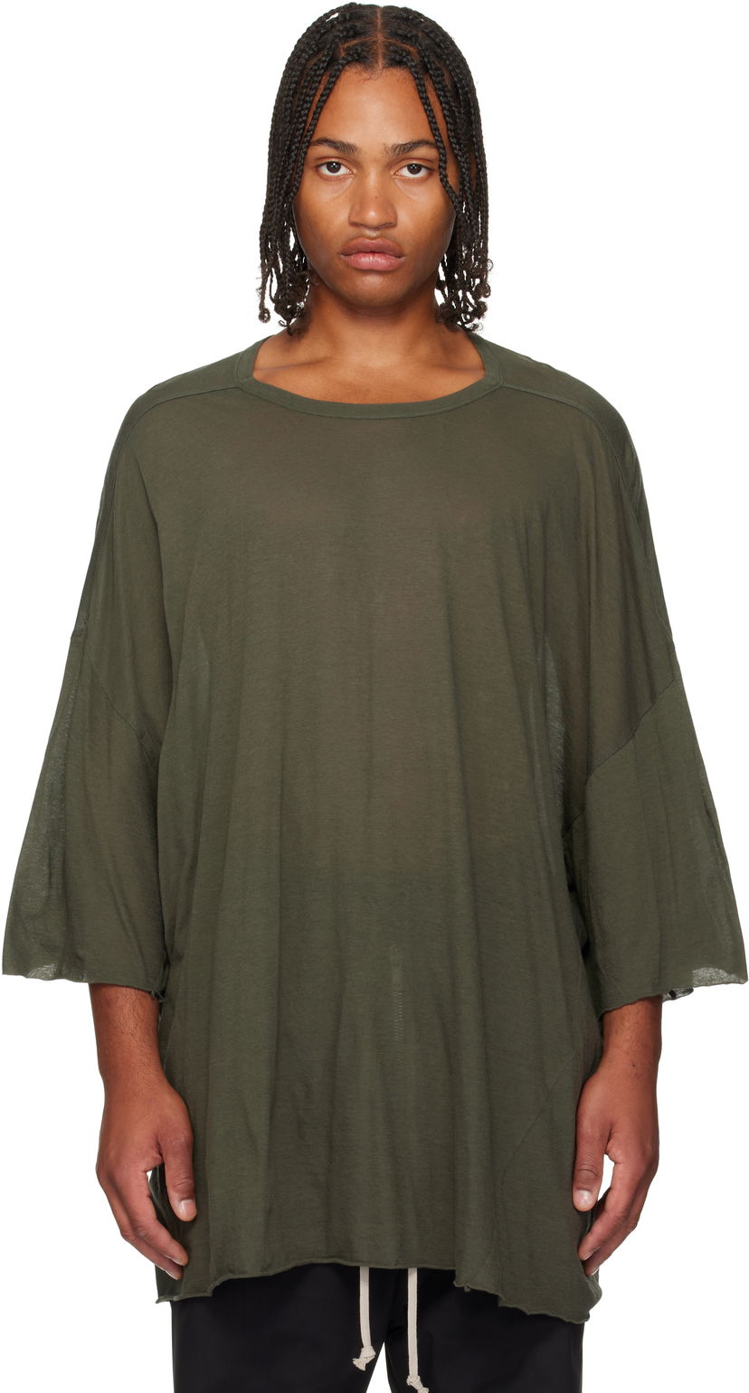 Majica kratkih rukava Rick Owens Rick Owens Concordians Tommy T-Shirt Zelena | RU02E1283 UC