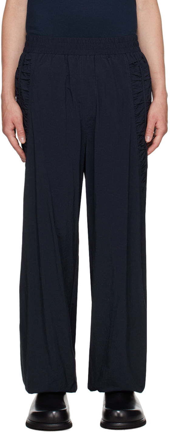 Hlače sage NATION SAGE NATION Fossil Track Pants Tamnoplava | S054 FOSSIL TROUSER
