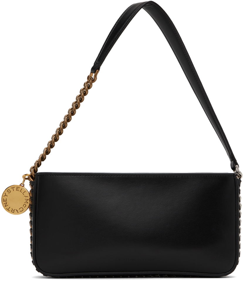 Ručna torbica Stella McCartney Frayme Baguette Shoulder Bag Crna | 7B0116W8839