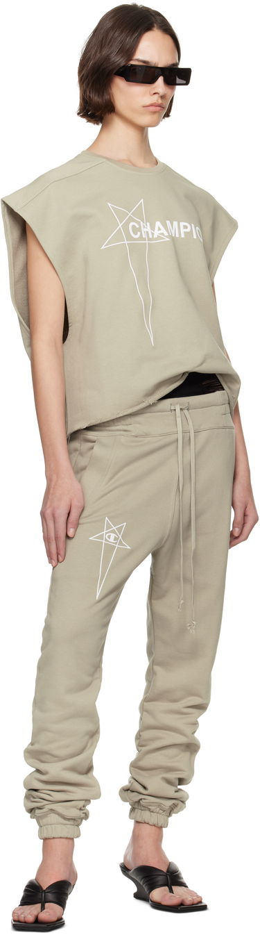 Majica bez rukava Rick Owens Rick Owens Champion Edition Micro Tatlin Tank Top Bež | CW01E1666 CHFE, 3