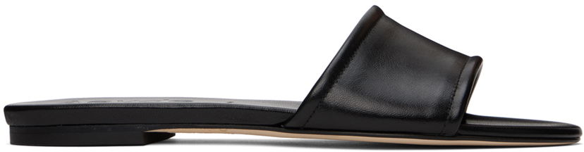 Odjeća Aeyde Aeyde Sumi Leather Slide Sandals Crna | A11-FS-TTTR08FL64-SS24-800-007
