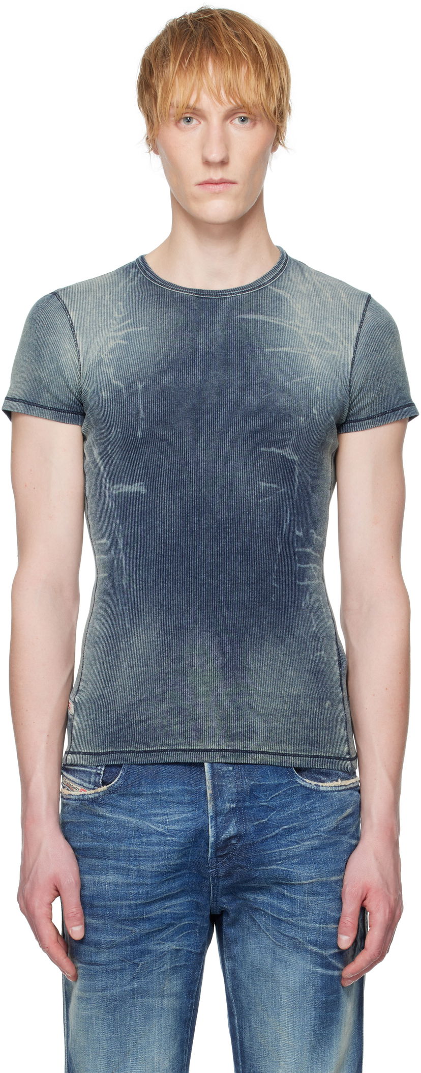 Majica kratkih rukava Diesel Diesel T-Hans Slim Fit T-Shirt Plava | A17994-0HJBE-01