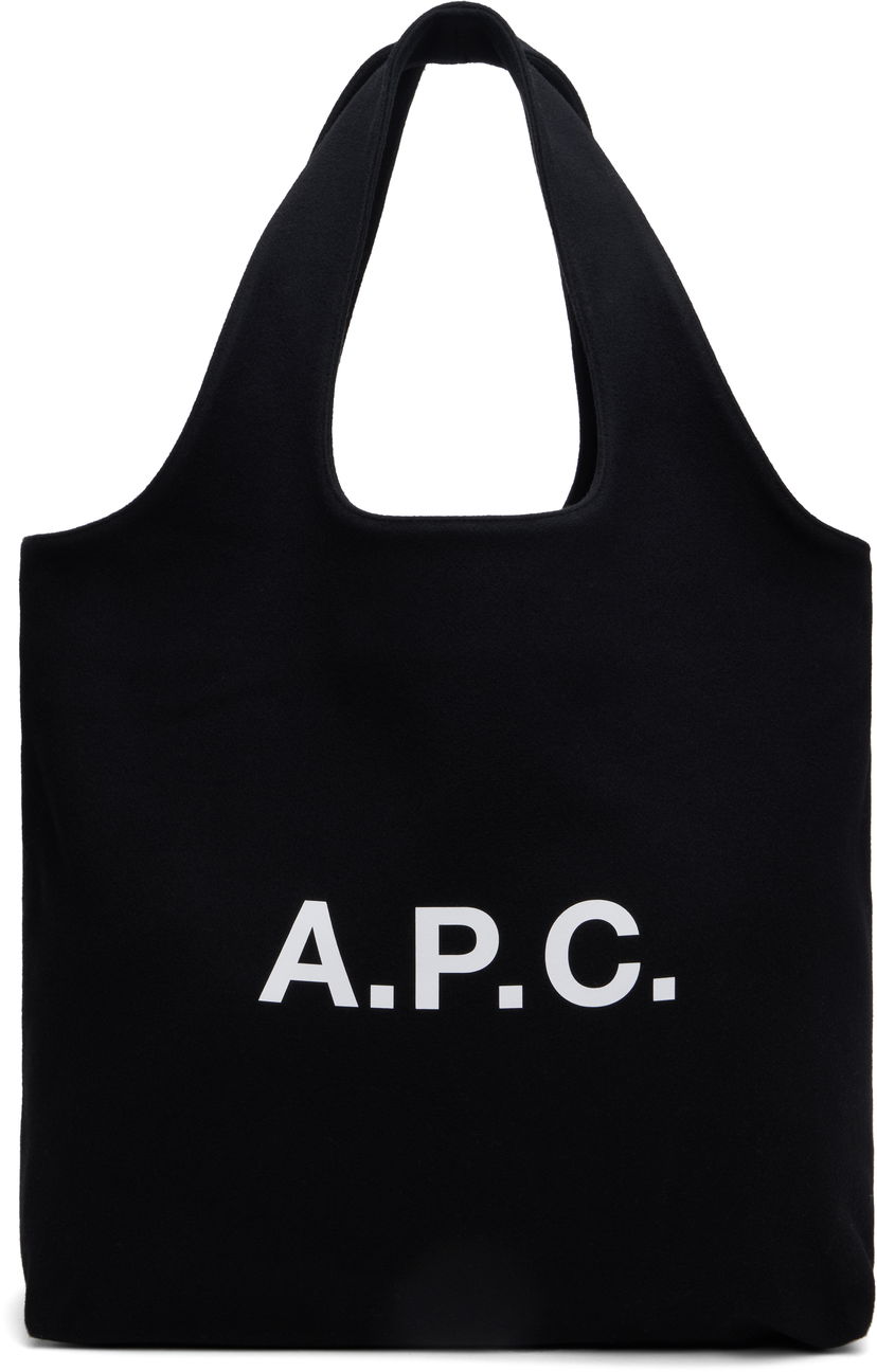 Tote bag A.P.C. Ninon Canvas Tote Bag Crna | WOARV-M61565