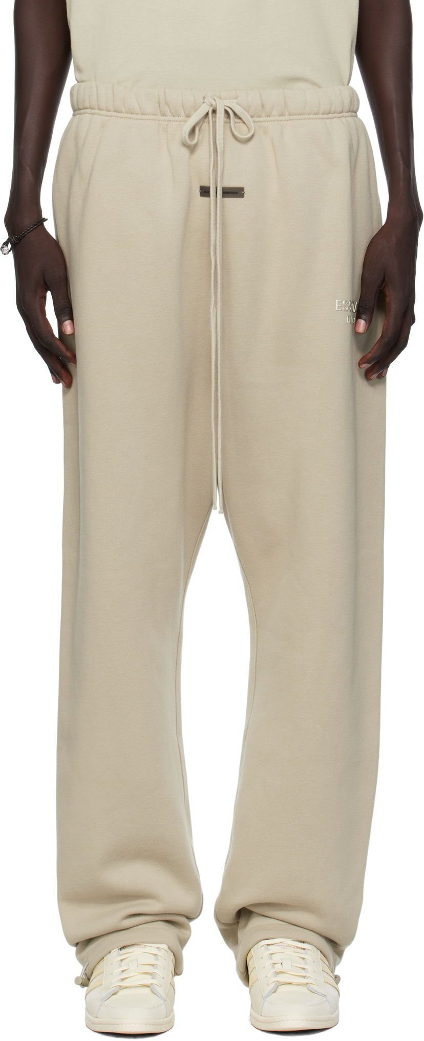 Trenirka Fear of God Fear of God ESSENTIALS Relaxed Fleece Sweatpants Bež | 130SP258226F