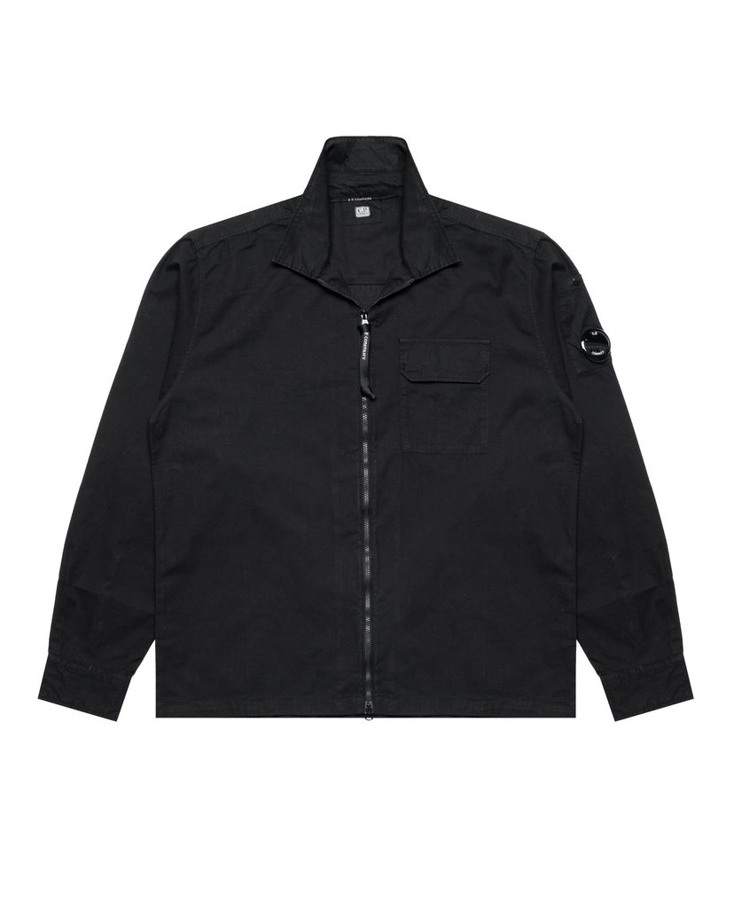 Košulja C.P. Company C.P. Company Gabardine Full Zip Overshirt Crna | 18CMOS124A110143G-999