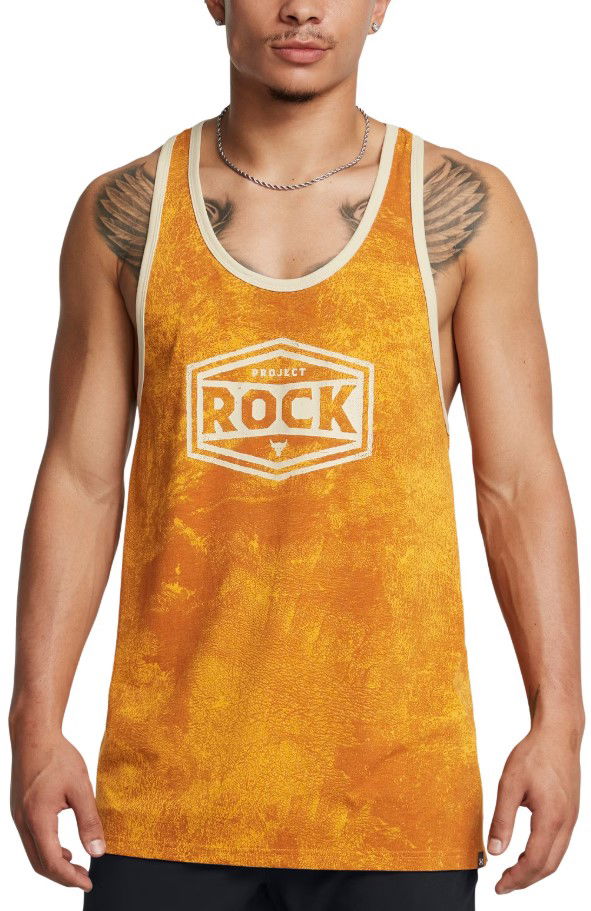 Majica bez rukava Under Armour Project Rock Racer Tank Top Narančasta | 1386915-711