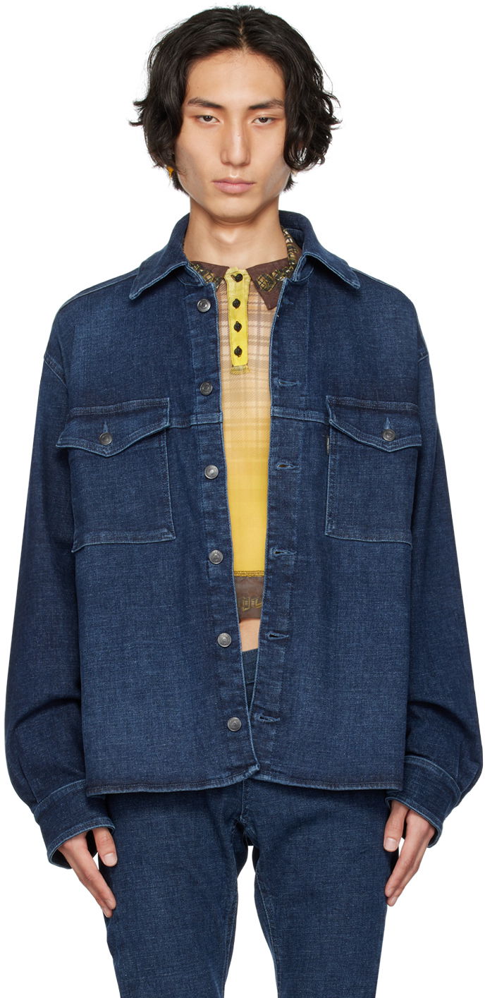 Jakna Ottolinger Ottolinger Denim Buttoned Shirt Plava | 1700408